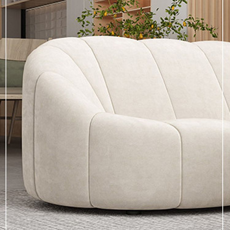 Contemporary Sloped Arms Sofa with Tight Back for Living Room