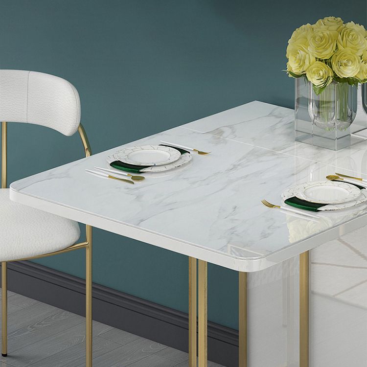 1/2/3/7 pc's moderne eetkamer set met rechthoekige druppel tafel dinette set