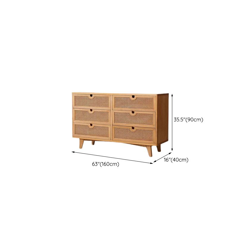 Natural 3/6 - Drawer Accent Chest Accent Chest - Wood for Indoor