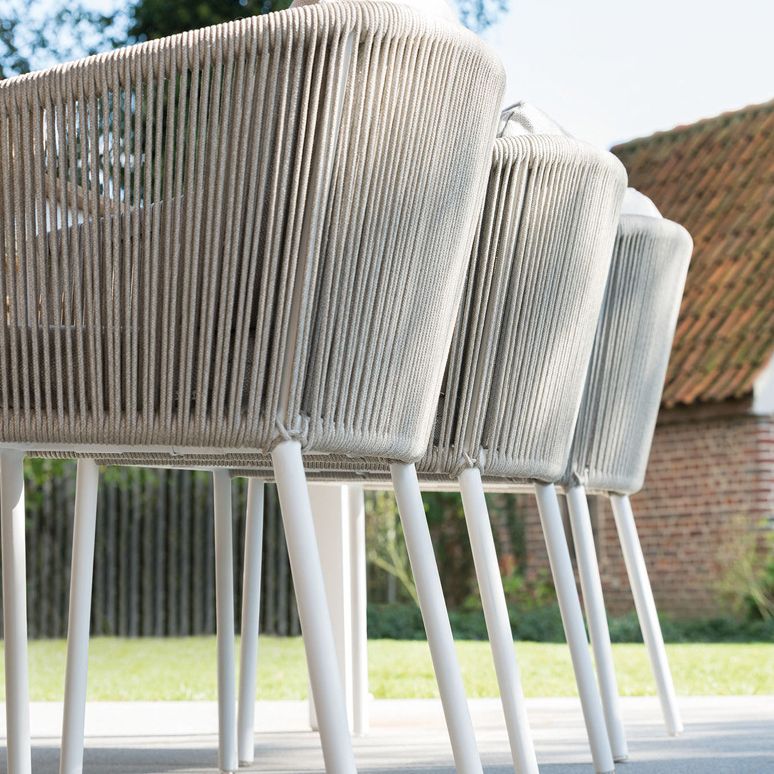 Boho 1/7 Pieces Metal Dining Set 4 Legs Dining Table Set for Outdoor