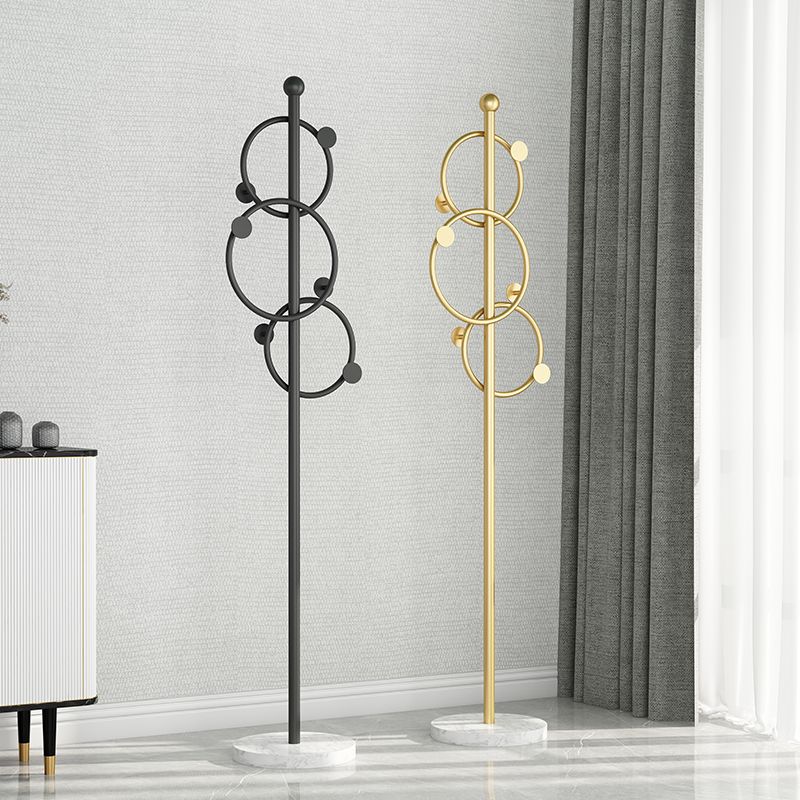 Creative Coat Rack Gorgeous Multi Coat Hooks Metal Coat Rack with Marble Bottom