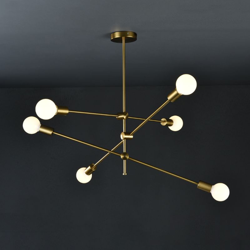 Metal Antique Antique Posting Lighting Accesors Sputnik Sphere Luces colgantes para sala de estar