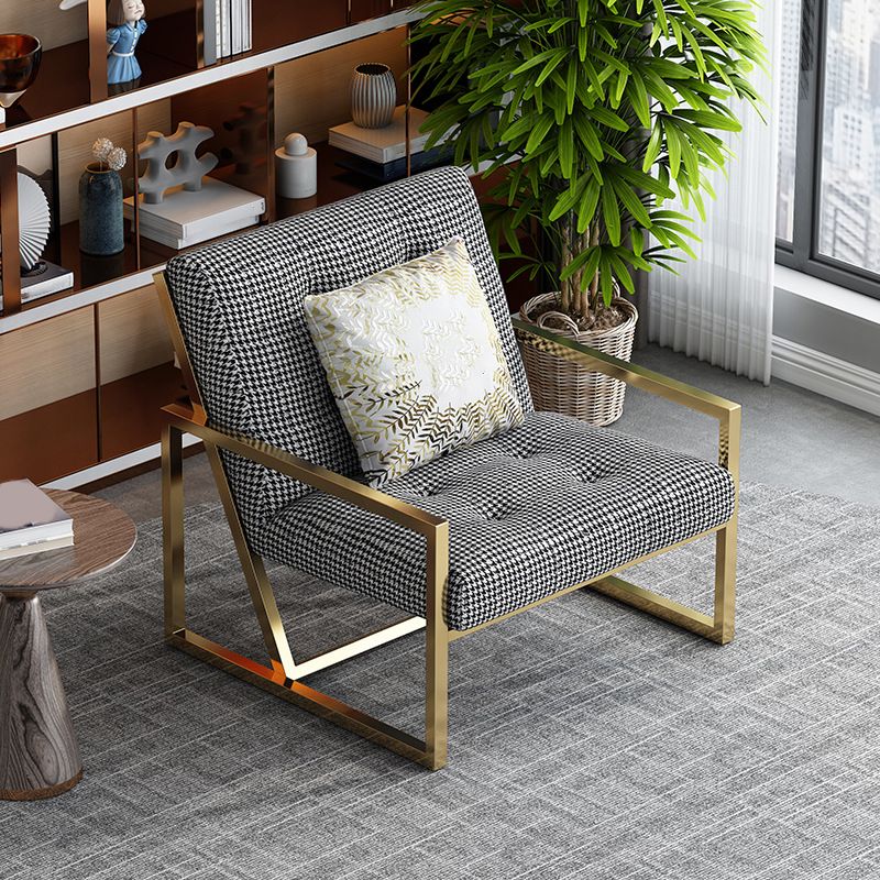 Tufted Cushions Lounge Chair Arms Included Reclining Chair with Pillow