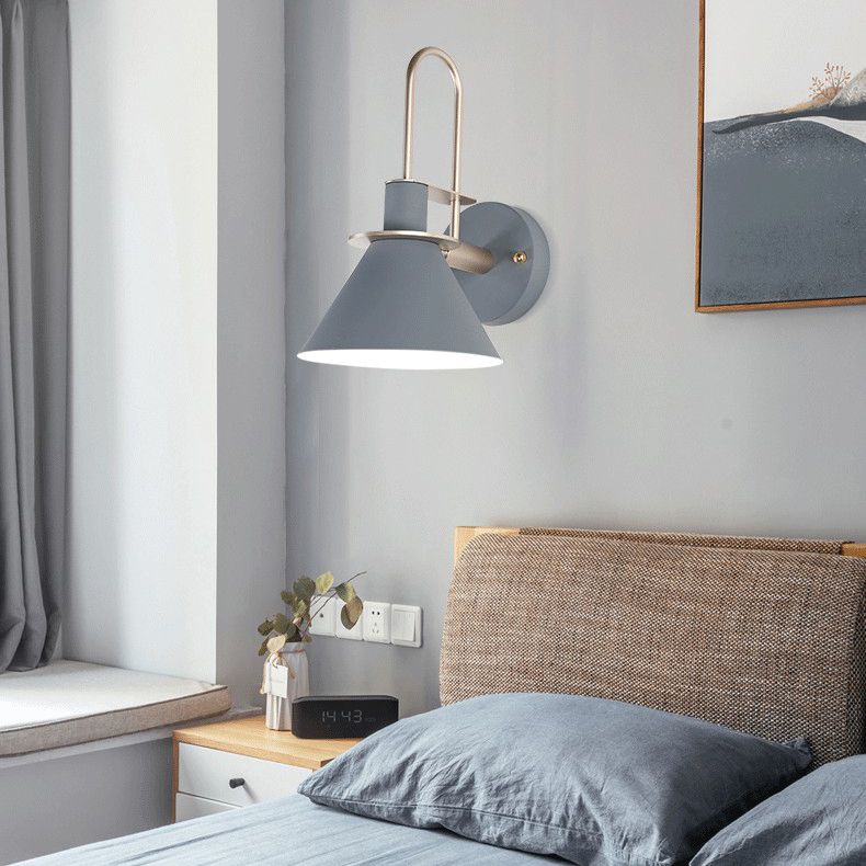 6 couilles lampe à paroi macaron en option unique Bulbe de style nordique Nordic Cone Light pour le couloir de la chambre à coucher