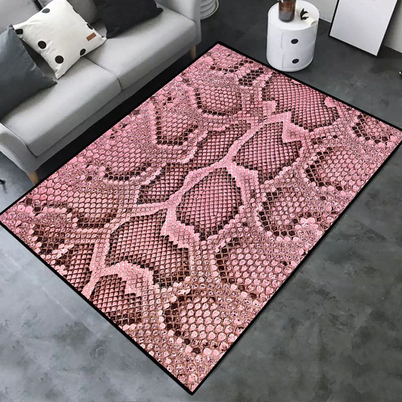 Leisure Area Rug Polyester Animals Print Rug Stain Resistant Area Rug for Home Decor