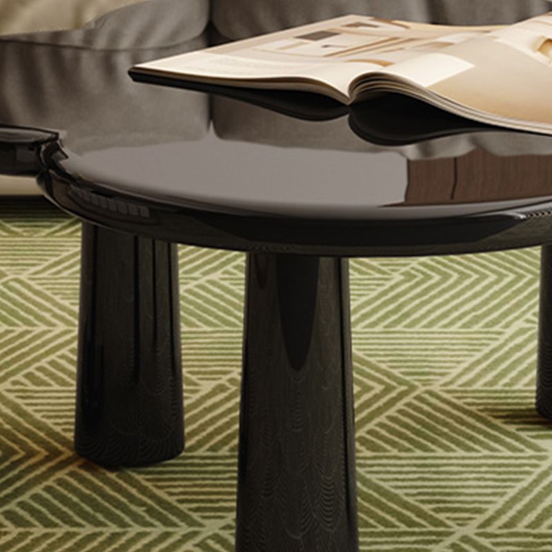 Simple Black Coffee or End Table Contemporary Coffee Cocktail Table with 4 Legs