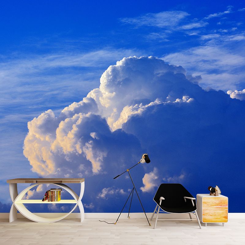 Sky Mural Wallpaper Moisture Resistant Wall Art for Guest Room Decor, Waterproofing