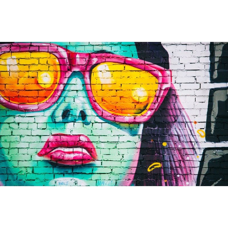 Full Size Illustration Modern Mural Wallpaper with Fashionable Graphic in Light Color