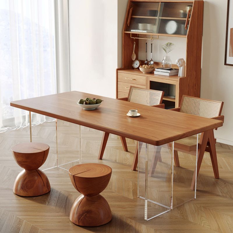 Modern 1/2/5 Pieces Dining Set Rectangle Wood Dining Table for kitchen