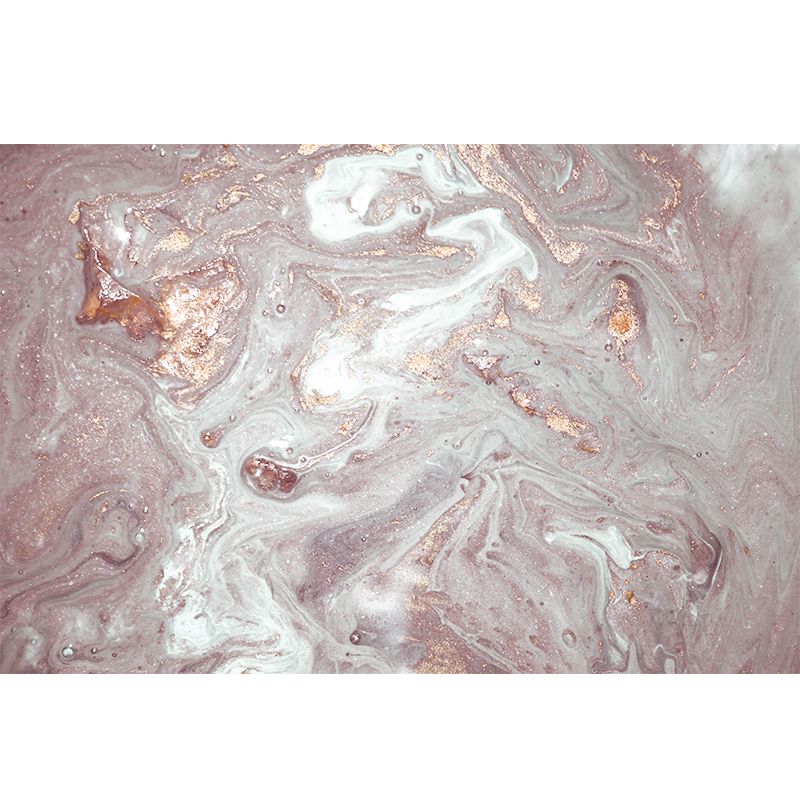 Pink Flow Pattern Mural Decal Faux Texture Look Modern Stain Resistant Wall Art for Home