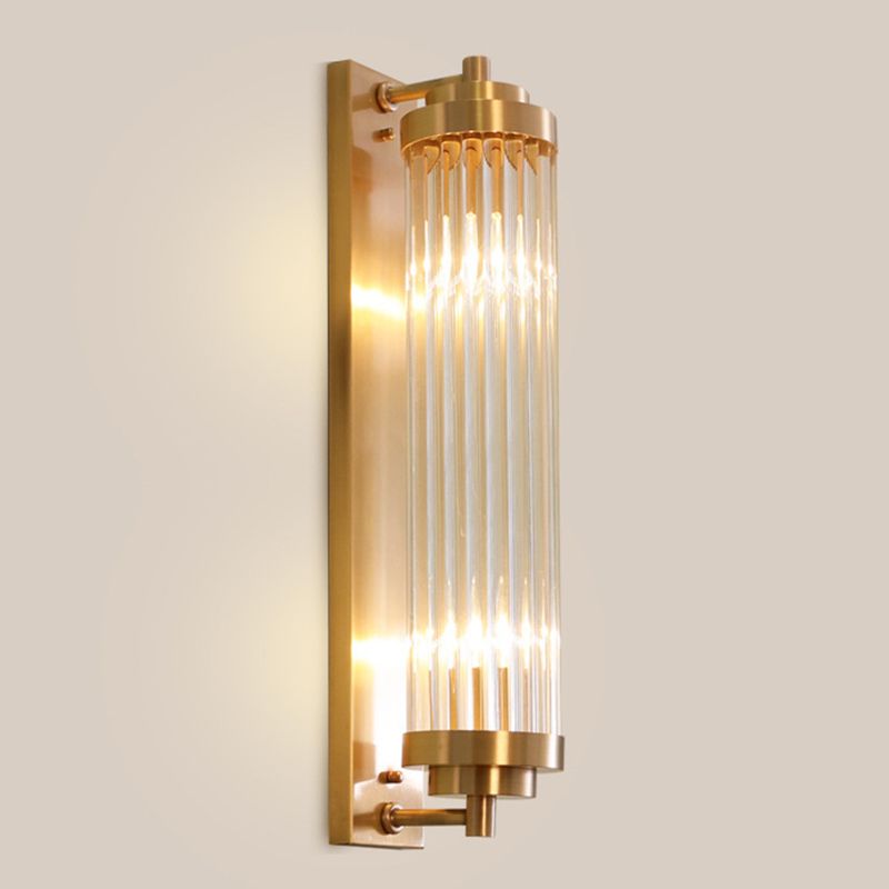 Cylinder Shape Metal Wall Light Modern Style Wall Light Sconce for Living Room