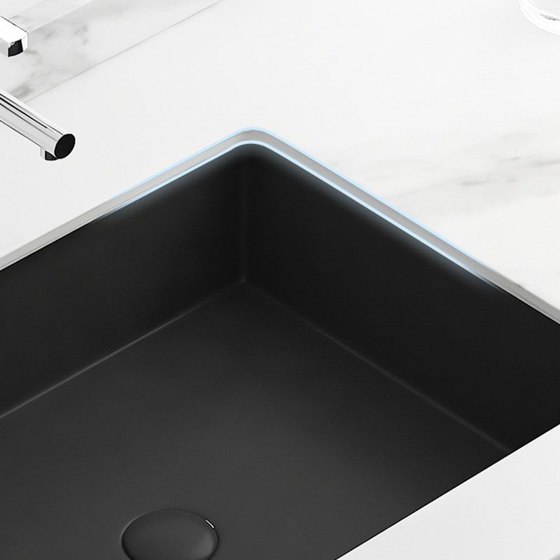 Modern Bathroom Sink Rectangular Vessel Bathroom Sink with Faucet