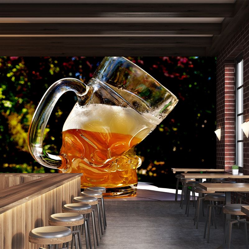 Beer Commercial Wine Bar Decorative Painting Wall Art, Personalized Size