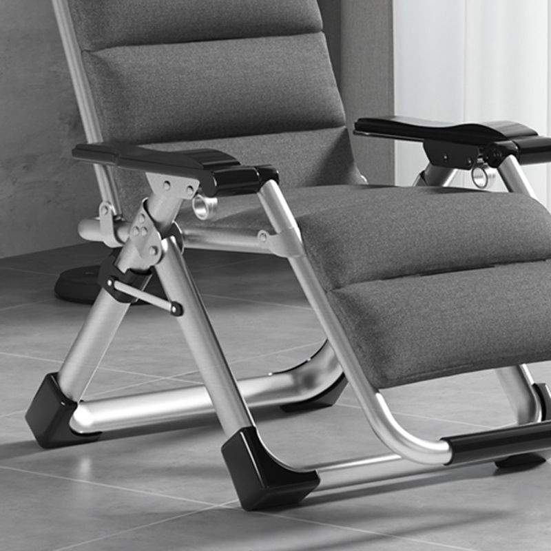 Polyester Blend Standard Recliner With Cup Holders and Legs for Bedroom