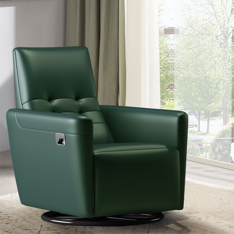 Genuine Leather Convertible Chair 29.52" L x 37.00" W x 40.15" H Armless Chair