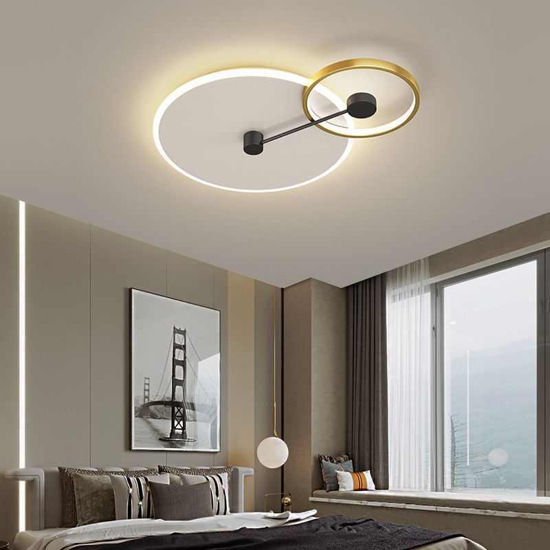 Geometrische inbouwverlichtingsarmaturen Eenvoud Acryl plafondverlichtingsarmaturen voor slaapkamer