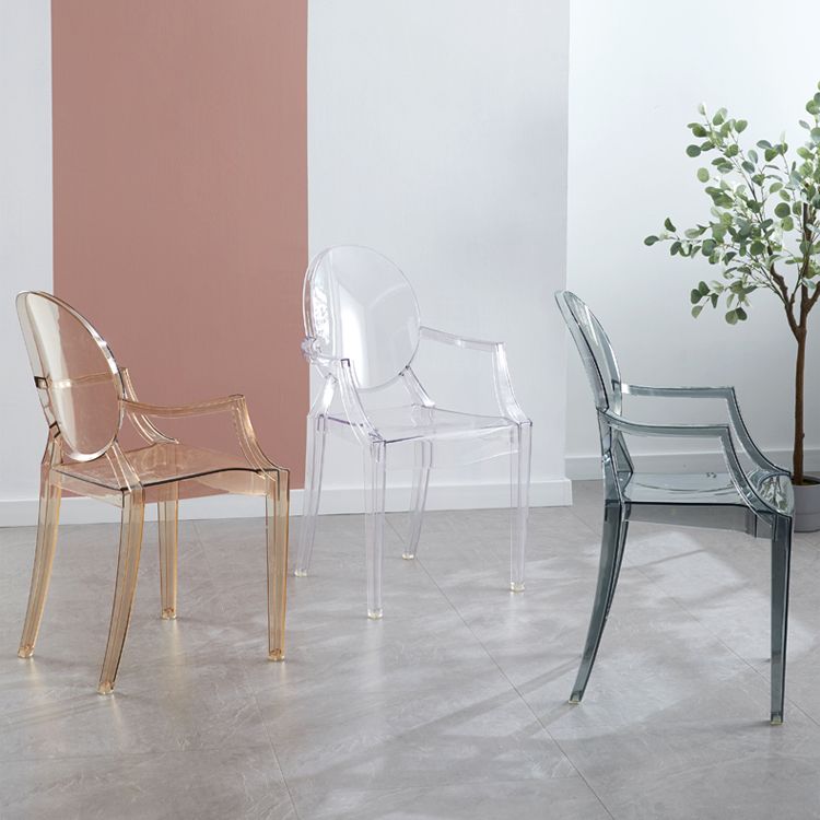 King Louis Back Chair Scandinavian Acrylic Dining Kitchen Room Armchair