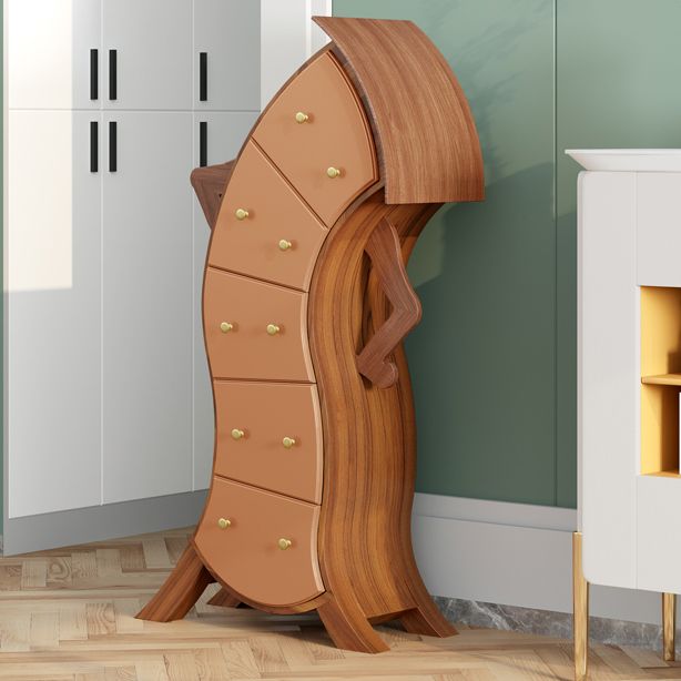 Ultra-Modern Lingerie Chest Birch Vertical Storage Chest Dresser for Bedroom