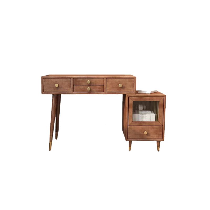 Solid Wooden Vanity Table Drawers Simple Makeup Vanity Table