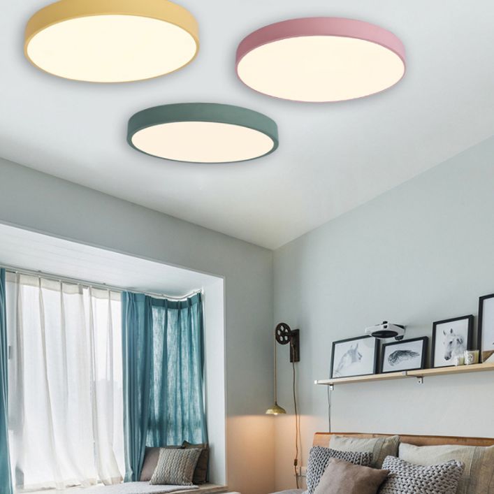 Luces led de montaje de montaje de descarga circular de acrílico