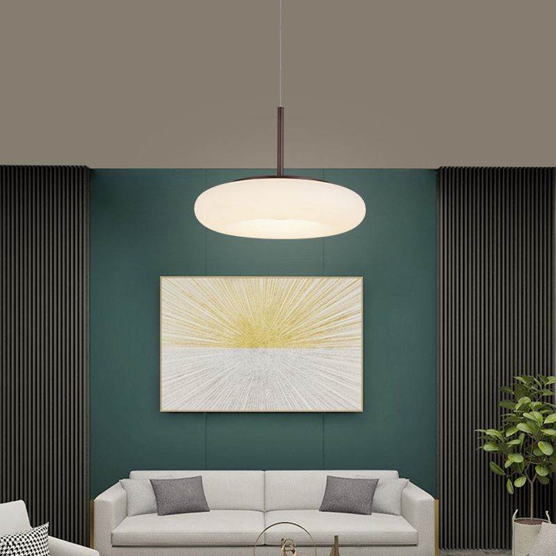 Salle de salle à manger circulaire LED PENDANT MÉTALLAL MINMINATION ÉCLAIR