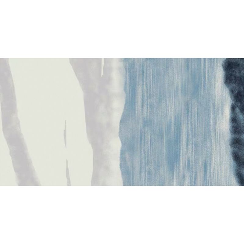 Multi-Color Modern Runner Rug Polypropylene Expressionism Stripes Print Rug Anti-Slip Machine Wash Stain Resistant Rug for Bedroom