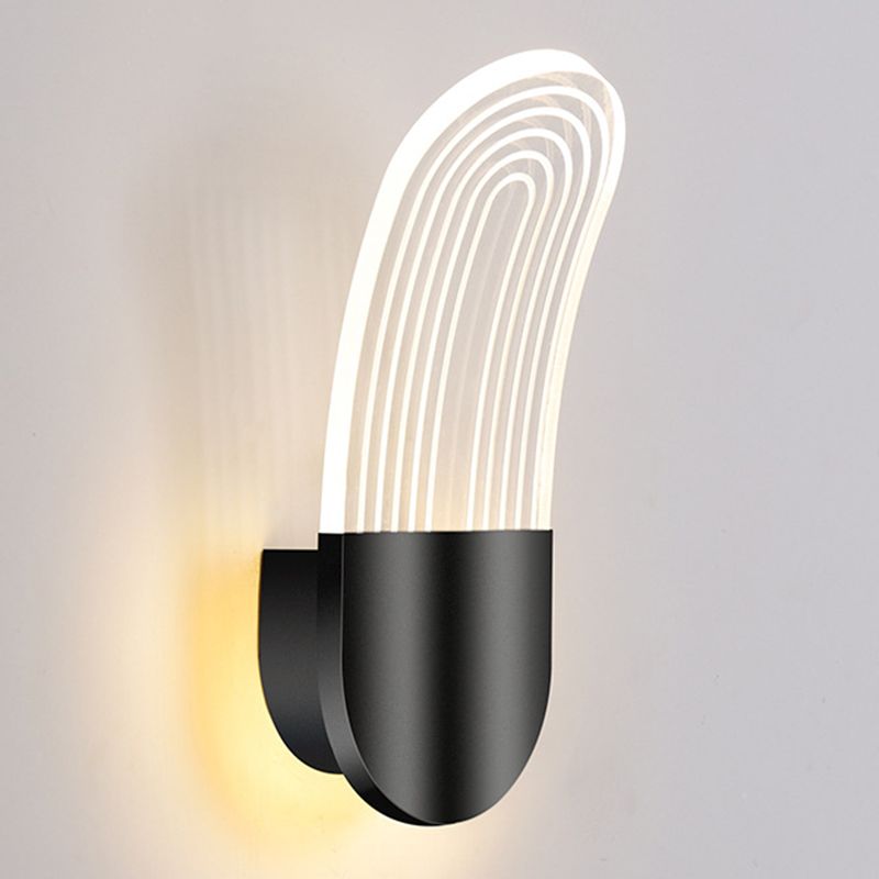 Modern Unique Shape Wall Light Fixture 1 Light Wall Mounted Lighting