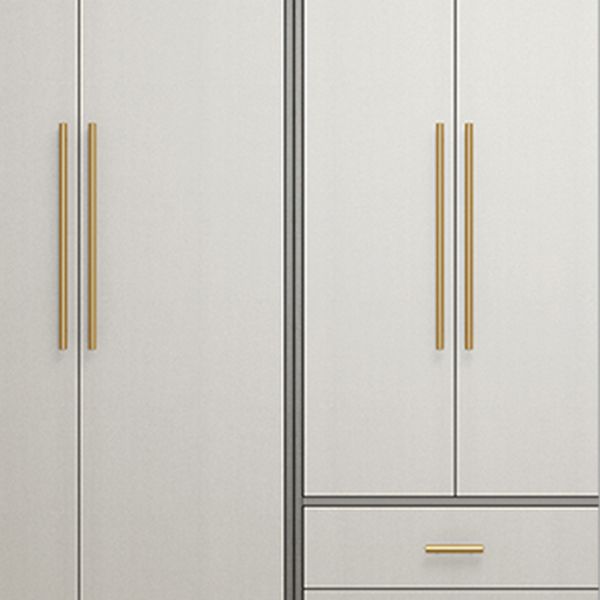 Hinged Wardrobe Armoire Modern Engineered Wood Storage Cabinet