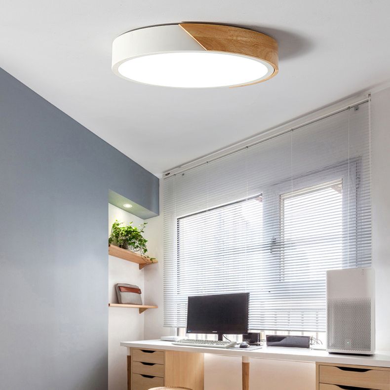 Child Bedroom Flush Mount One-Light Acrylic Metal Nordic LED Ceiling Lamp