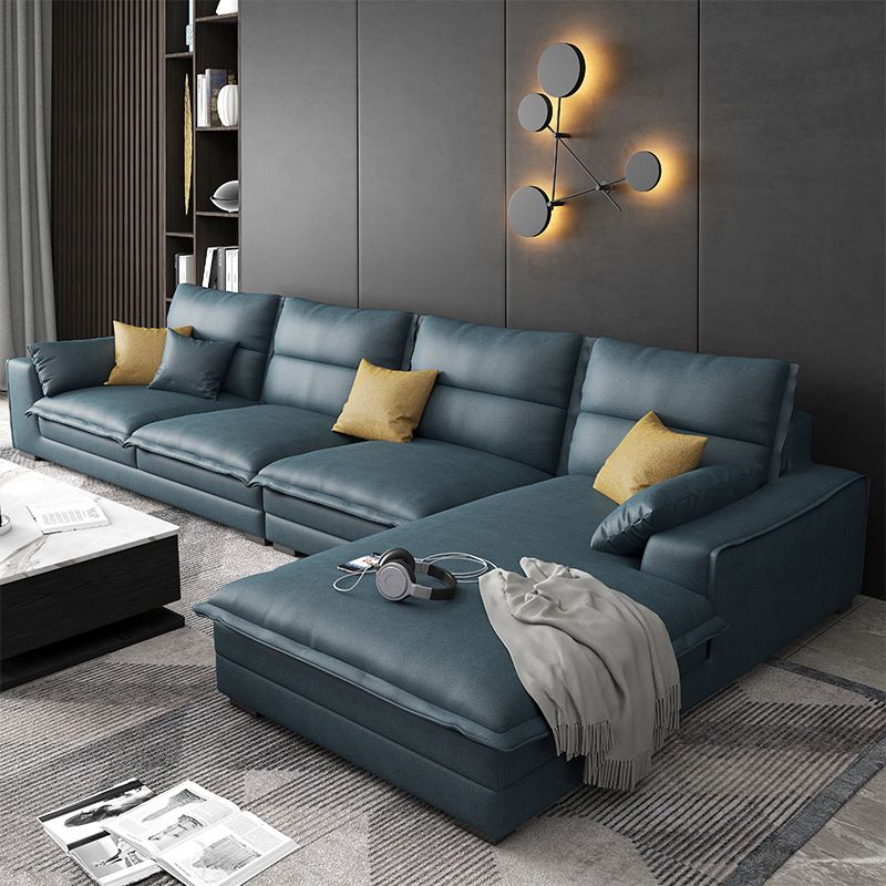 Modern Sofa Right Facing L-Shape Sectionals with Chaise for Living Room
