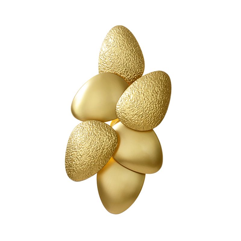 Cobblestone Wall Lighting Minimalist Metal LED Brass Wall Hanging Light for Living Room