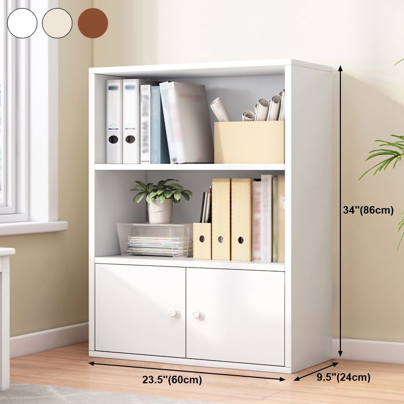 Manufactured Wood Standard Bookcase Contemporary Bookcase With Doors