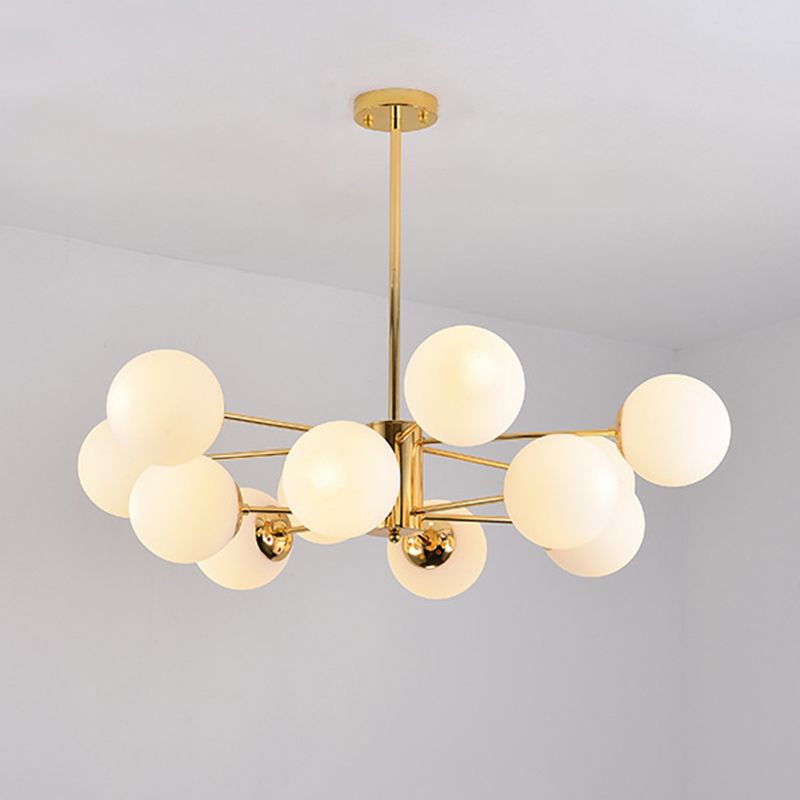 Sputnik lampadario lampada a sfera vetro soggiorno illuminazione a sospensione in oro