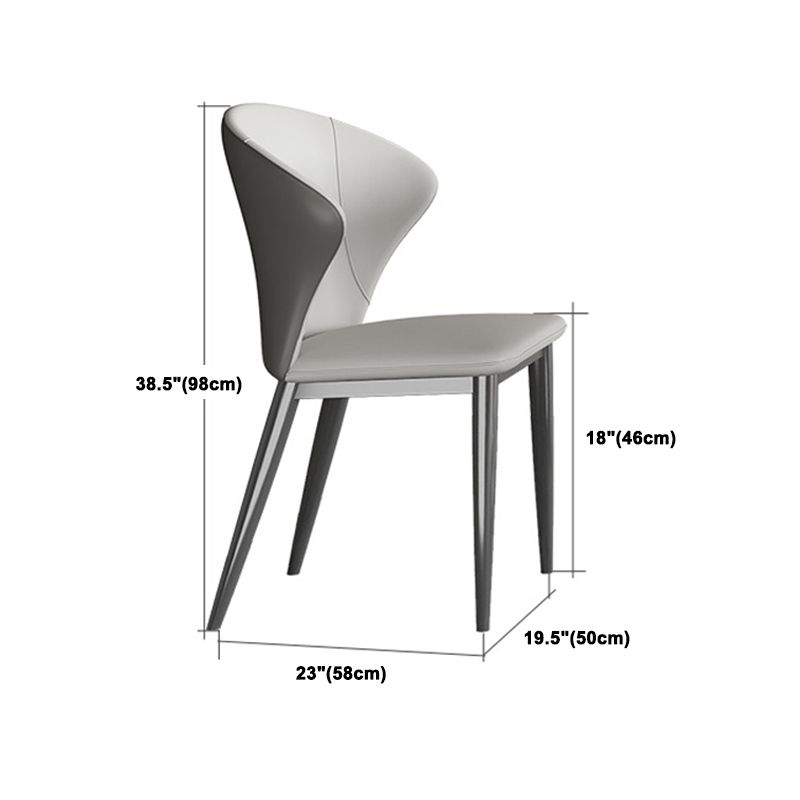 Modern Dining Room Set 1/3/4/5/8 Pcs Sintered Stone Top Table with Wingback Chairs