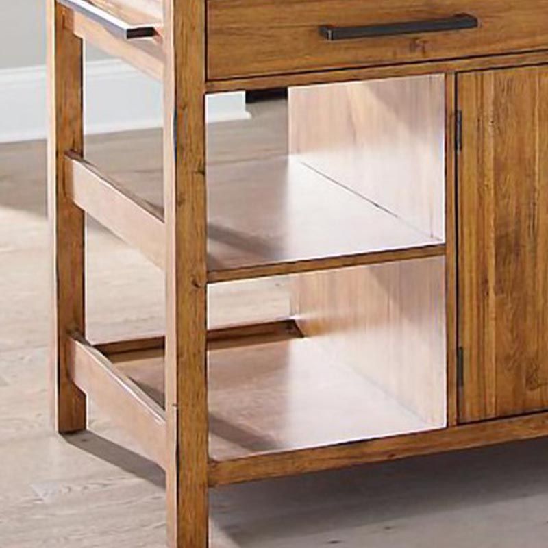 Modern Stationary Kitchen Island Table Sintered Stone Kitchen Island Table with Towel Rack