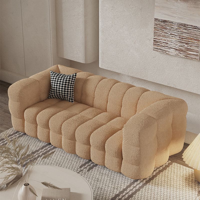 Contemporary Tuxedo Arm Sofa Standard Sofa Fabric Tight Back Settee