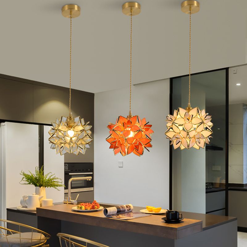 Glass Hanging Pendant Light Tiffany Style Suspension Pendant Light