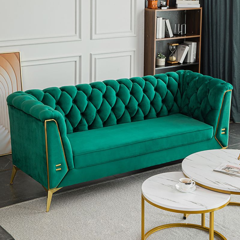 30.70" High Tuxedo Arm Sofa with Tufted Split-Back for Living Room