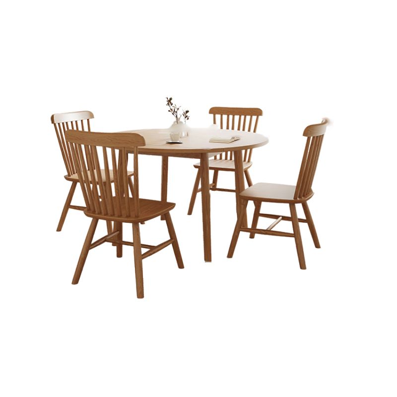 Modern 1/3/5 Pieces Furniture Solid Wood Dining Set in Natural