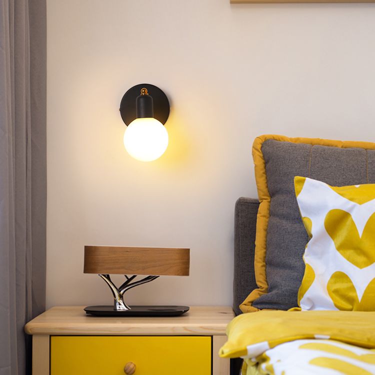 Glas moderne leeswandwandeling wereldwijd 1 licht wandgemonteerd licht voor slaapkamer