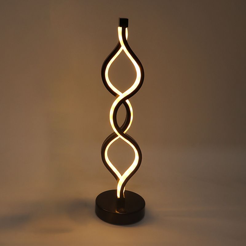 Lampada da comodino lineare lampade da comodino in metallo contemporaneo per camera da letto e club