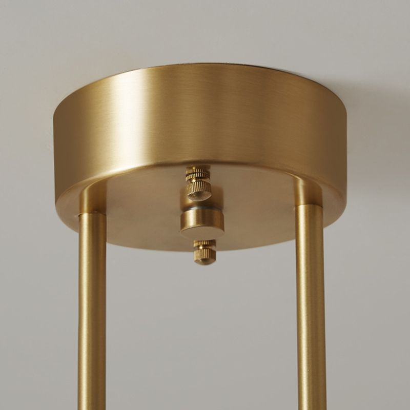 Modern Simple Dining Chandelier Light Round Shade Ceiling Hanging Light for Dining Room