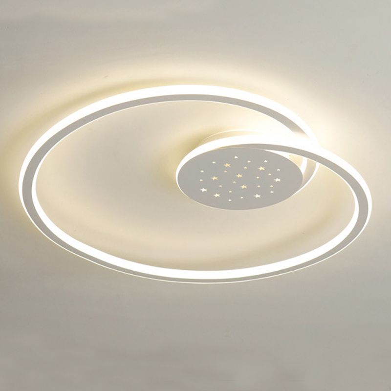 Line Shape LED-plafondlamp Modern ijzer 2-lichts inbouw voor slaapkamer
