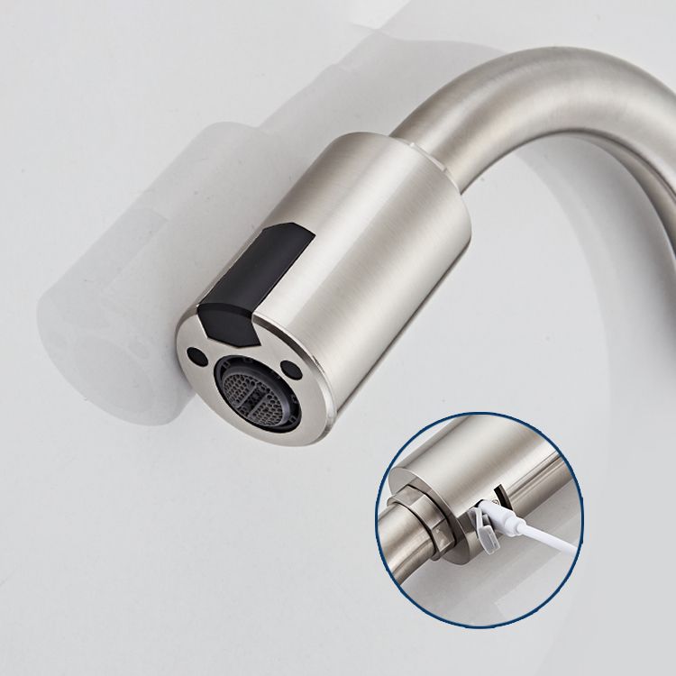 Touchless Sensor Kitchen Faucet Gooseneck Swivel Spout Kitchen Sink Faucet