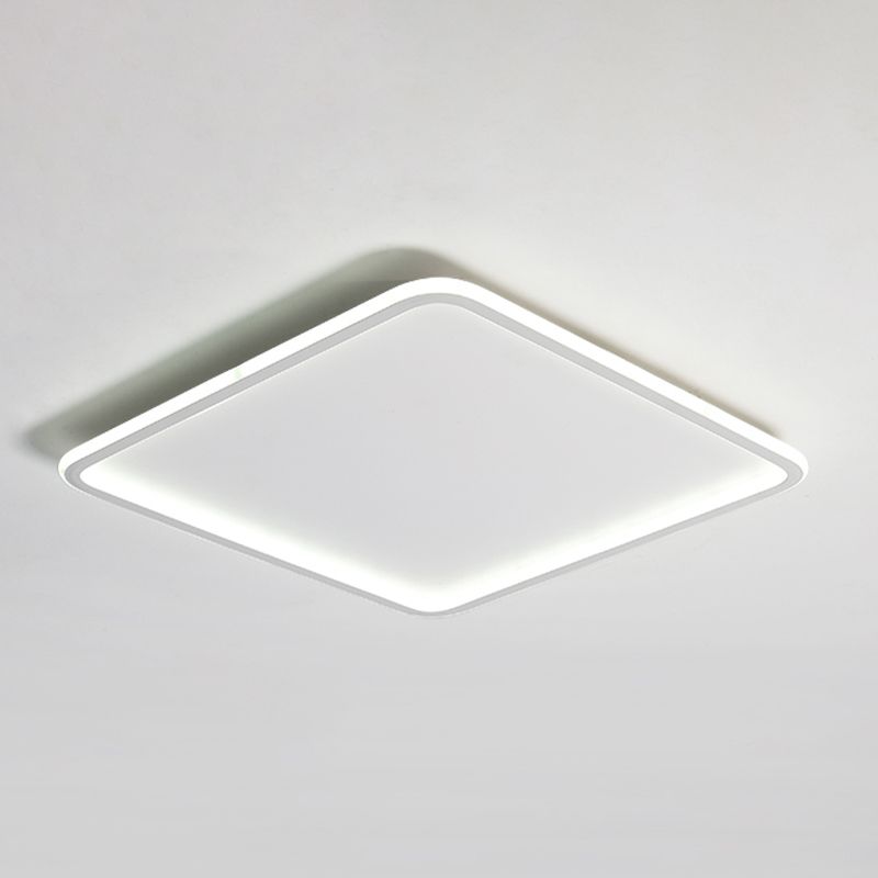 Modern Style Geometry Ceiling Fixture Metal 1 Light Ceiling Mounted Light in Black