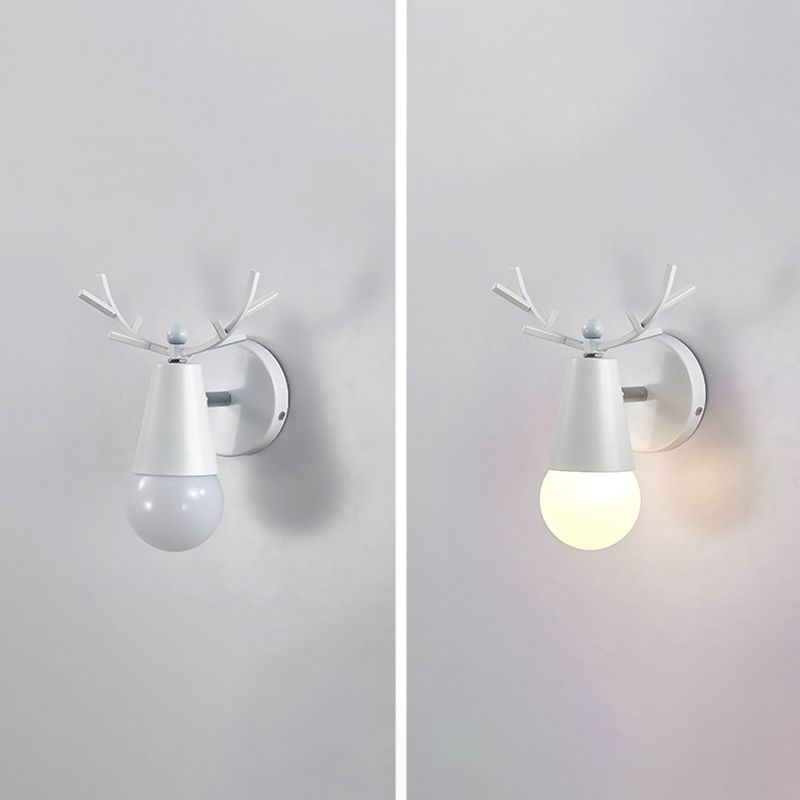 Lampade per lampada a parete singola per salotto per soggiorno per salotto per la camera da letto per soggiorno a parete Nordic Macron Macron Antler Sconce per soggiorno