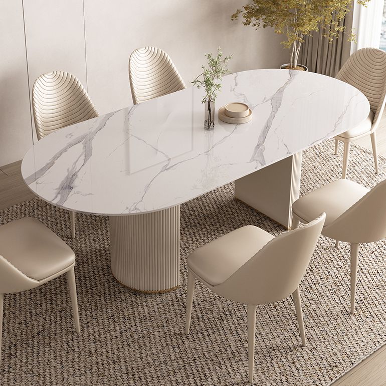 1/4/5/7 Pcs Dining Table Furniture Sintered Stone Dining Table Set