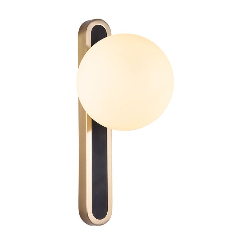 1 lampe à balle à balle en verre clair