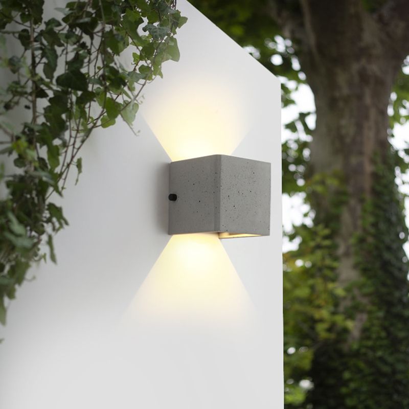 Modern Wall Light Fixture Simple Cement Wall Washer for Outdoor Hallway