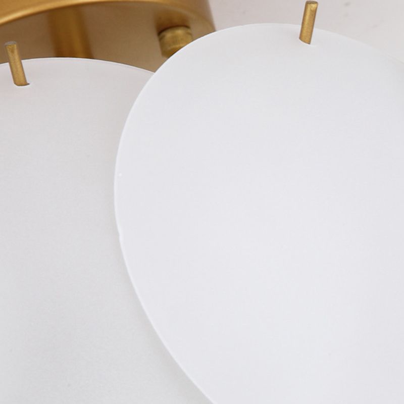 Modern Glass Ceiling Lamp Simple Flush Mount Light Fixture for Bedroom